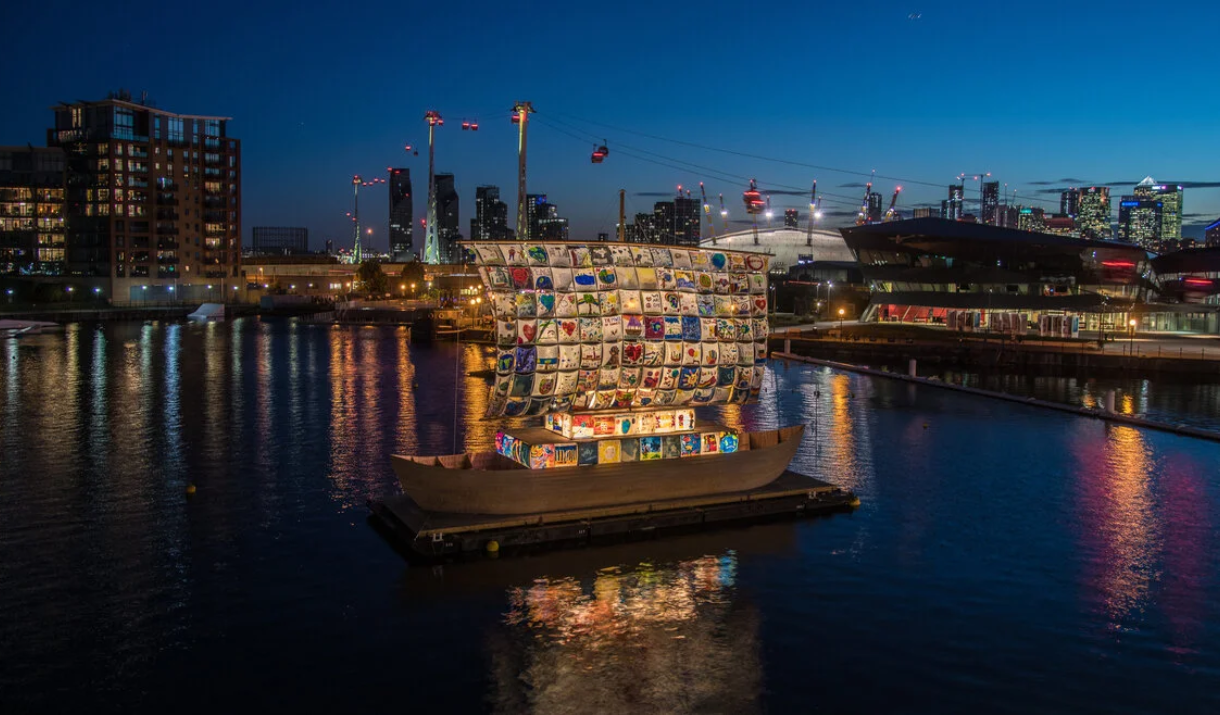 Totally Thames festival on the river in Greenwich